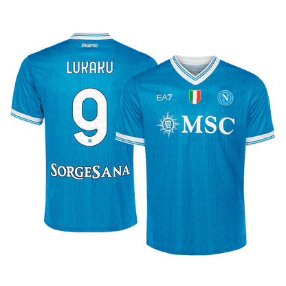 Camiseta Lukaku #9 Napoli 2025/26 Primera Equipación - Versión Hincha