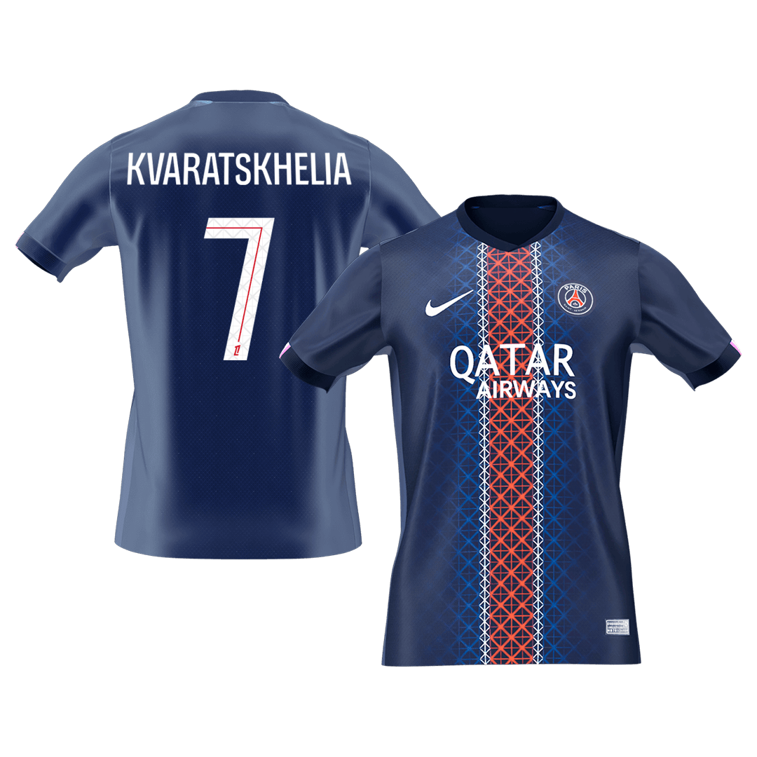 Camiseta Kvaratskhelia #7 PSG 2025/26 Primera Equipación - Versión Hincha (Calidad Premium)