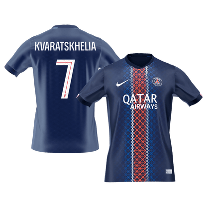 Camiseta Kvaratskhelia #7 PSG 2025/26 Primera Equipación - Versión Hincha (Calidad Premium)