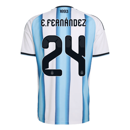 Camiseta E. Fernández #24 Argentina 2026 Primera Equipación Copa del Mundo - Versión Hincha (Calidad Premium) - Vista 9