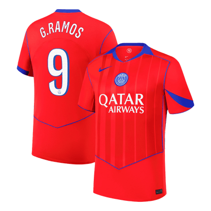 Camiseta G. Ramos #9 PSG 2025/26 Tercera Equipación - Versión Hincha