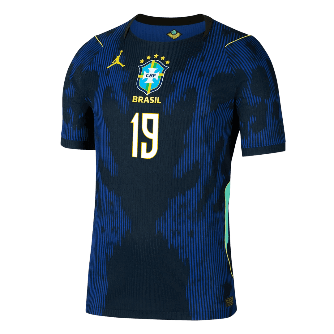 Camiseta Auténtica Endrick #19 Brasil 2026 Segunda Equipación Copa del Mundo - Versión Jugador
