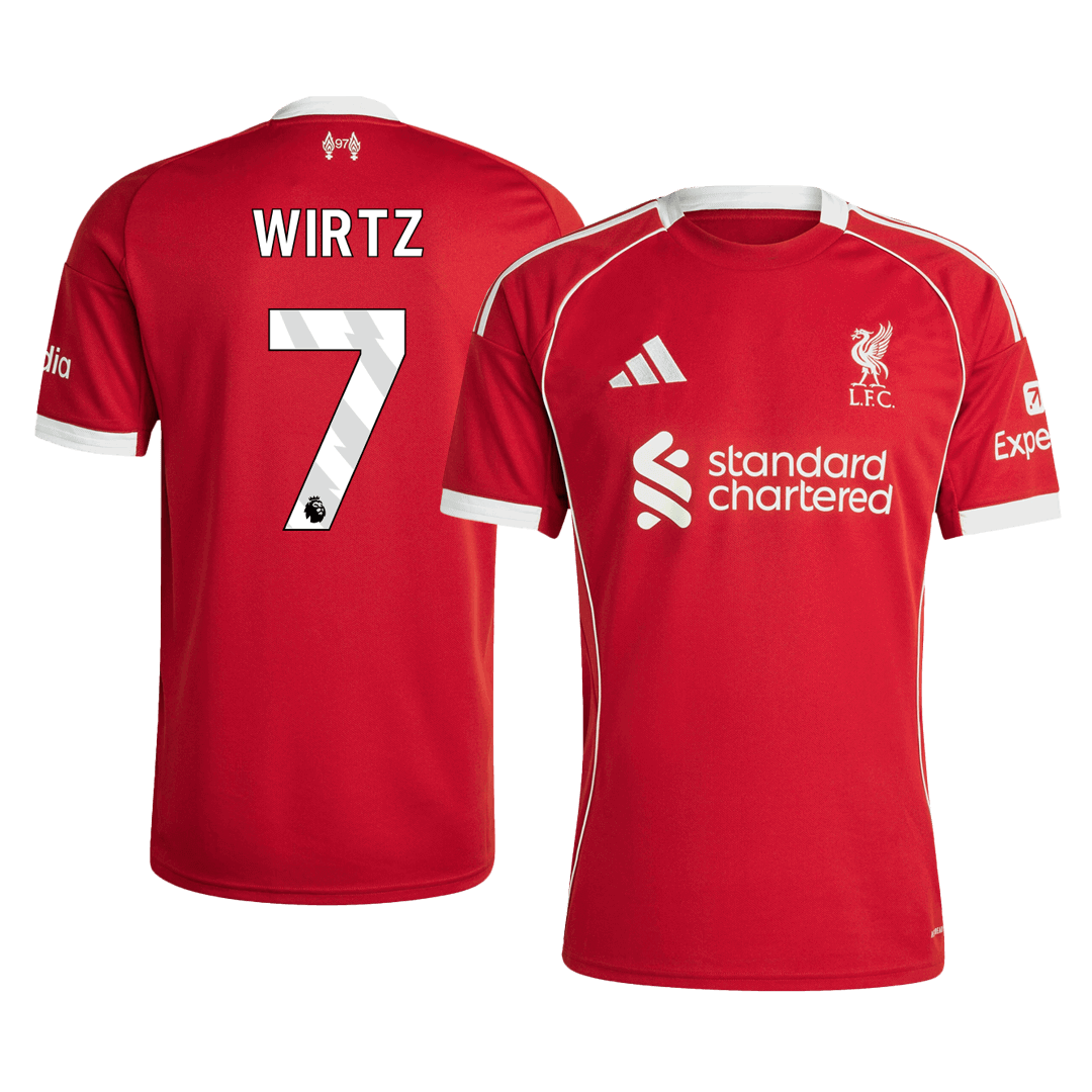 Camiseta Wirtz #7 Liverpool 2025/26 Primera Equipación - Versión Hincha