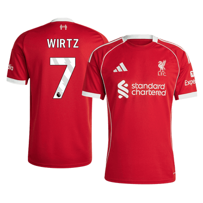 Camiseta Wirtz #7 Liverpool 2025/26 Primera Equipación - Versión Hincha