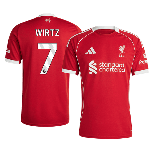 Camiseta Wirtz #7 Liverpool 2025/26 Primera Equipación - Versión Hincha