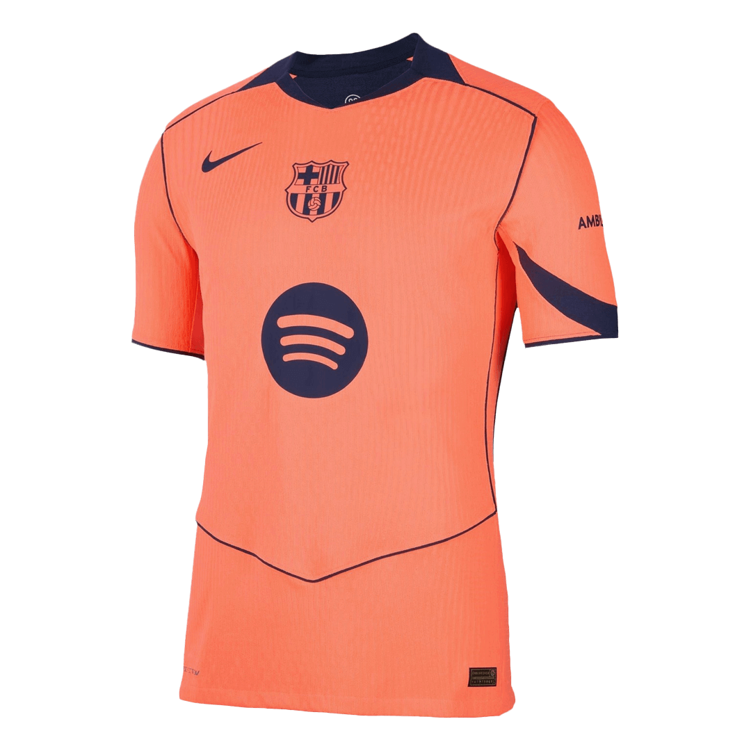 UCL Camiseta Auténtica Pedri #8 Barcelona 2025/26 Tercera Equipación - Versión Jugador - Vista 2