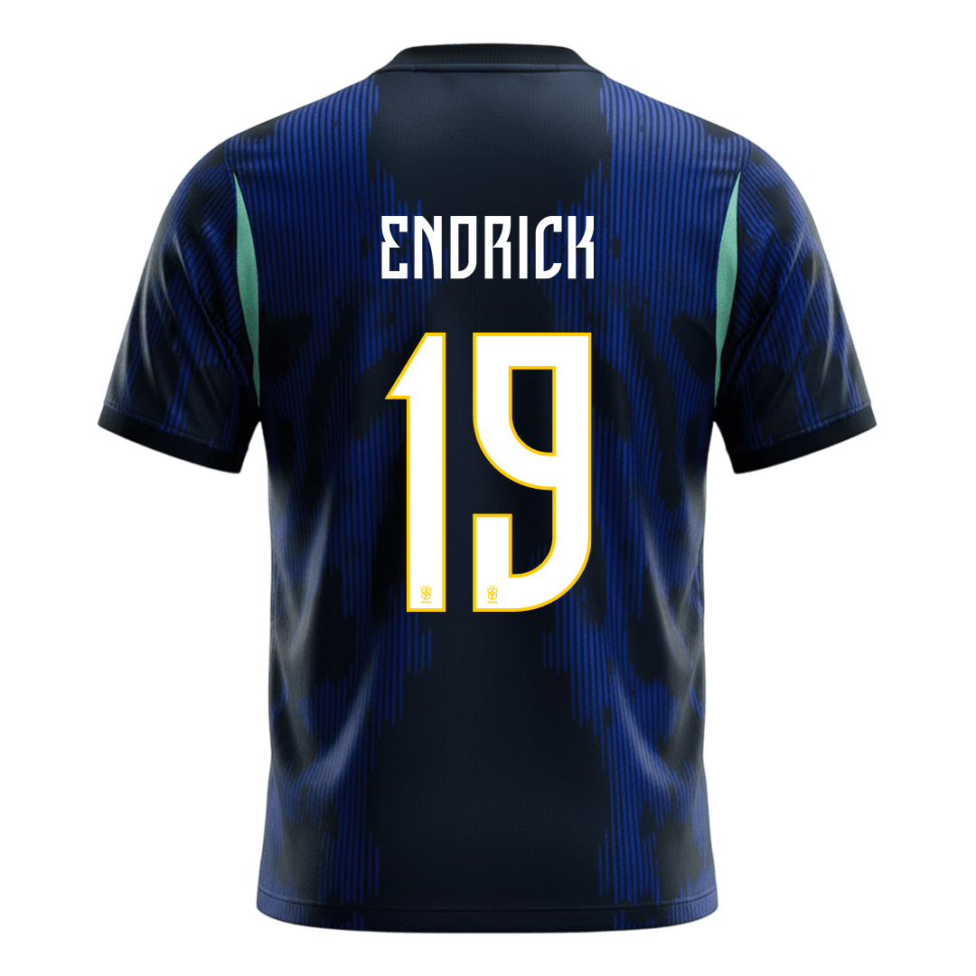 Camiseta Endrick #19 Brasil 2026 Segunda Equipación Copa del Mundo - Versión Hincha - Vista 8