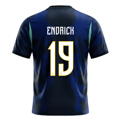 Camiseta Endrick #19 Brasil 2026 Segunda Equipación Copa del Mundo - Versión Hincha - Vista 8