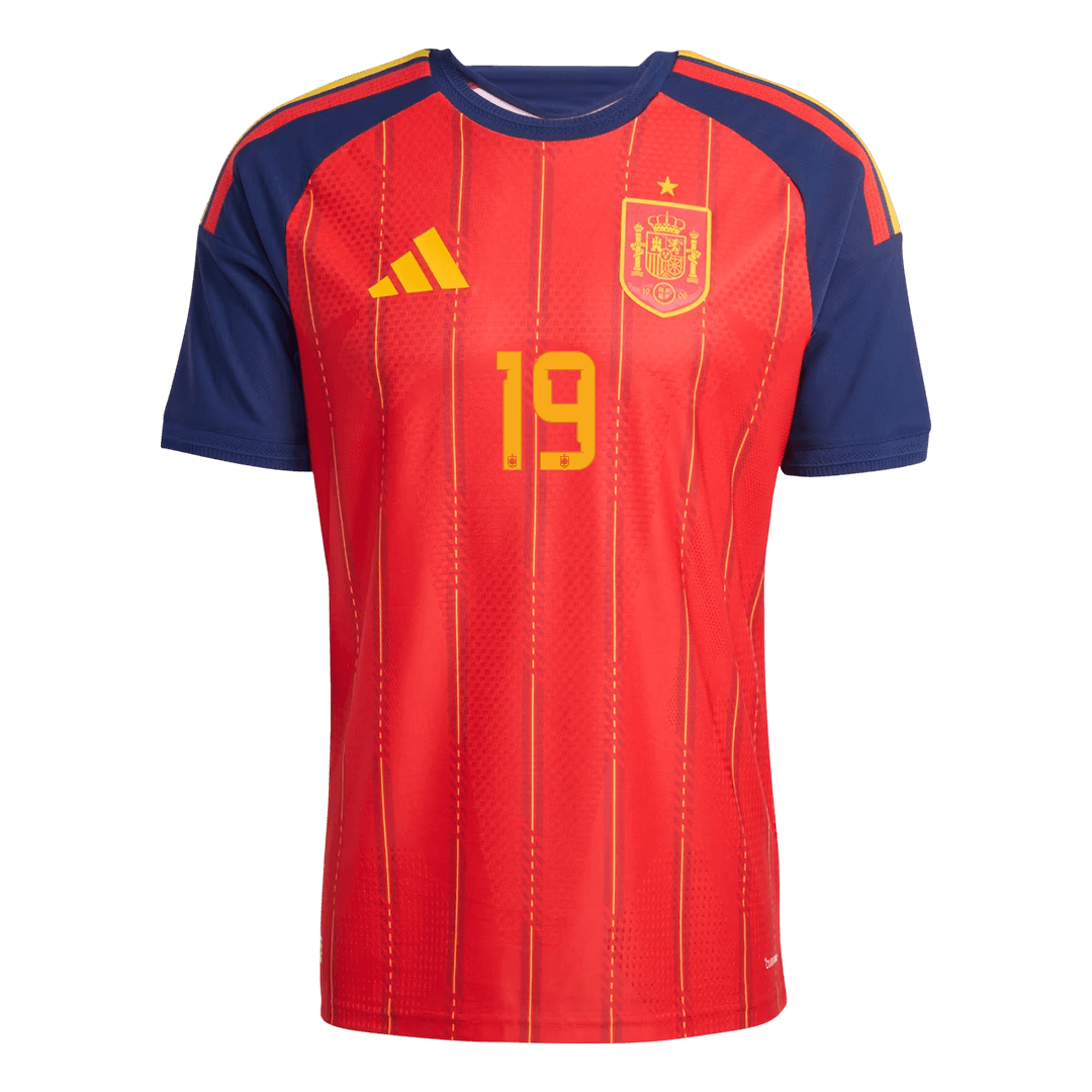 Camiseta Auténtica Lamine Yamal #19 España 2026 Primera Equipación Copa del Mundo - Versión Jugador - Vista 2