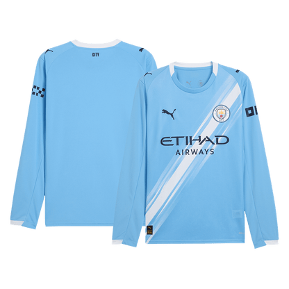 Camiseta Manga Larga Manchester City Primera Equipación 2025/26 - Versión Hincha