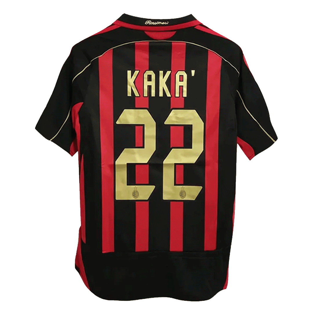Camiseta Retro 2006/07 Kaká #22 AC Milan Primera Equipación