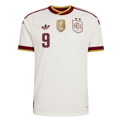 Camiseta Auténtica GAVI #9 Spain 2026 Segunda Equipación Copa del Mundo -Versión Jugador