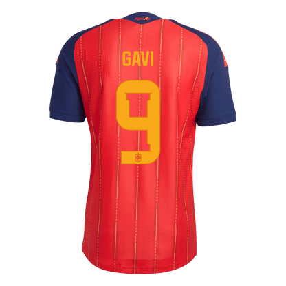 Camiseta Auténtica Gavi #9 España 2026 Primera Equipación Copa del Mundo - Versión Jugador - Vista 2