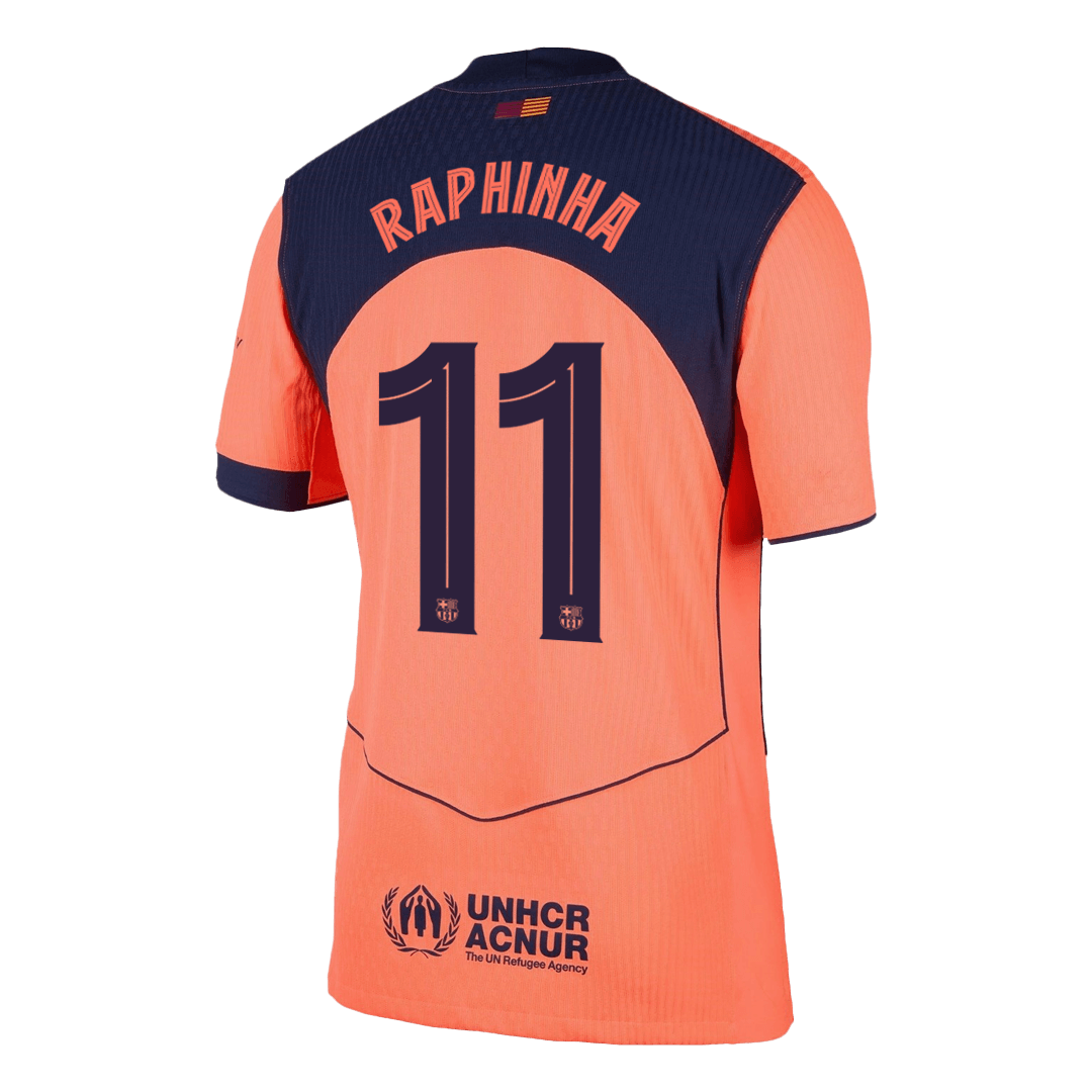 UCL Camiseta Auténtica Raphinha #11 Barcelona 2025/26 Tercera Equipación - Versión Jugador