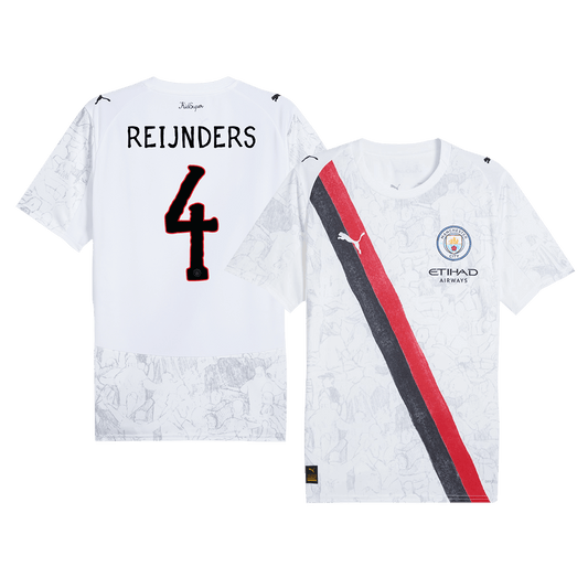 Camiseta Reijnders #4 Manchester City 2025/26 Copa del Mundo - Versión Hincha
