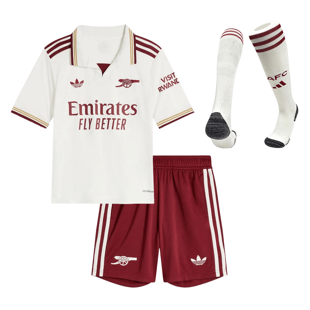 Conjunto Infantil Completo Arsenal 2025/26 Tercera Equipación