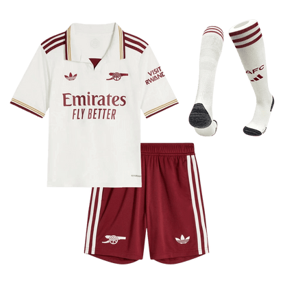 Conjunto Infantil Completo Arsenal 2025/26 Tercera Equipación