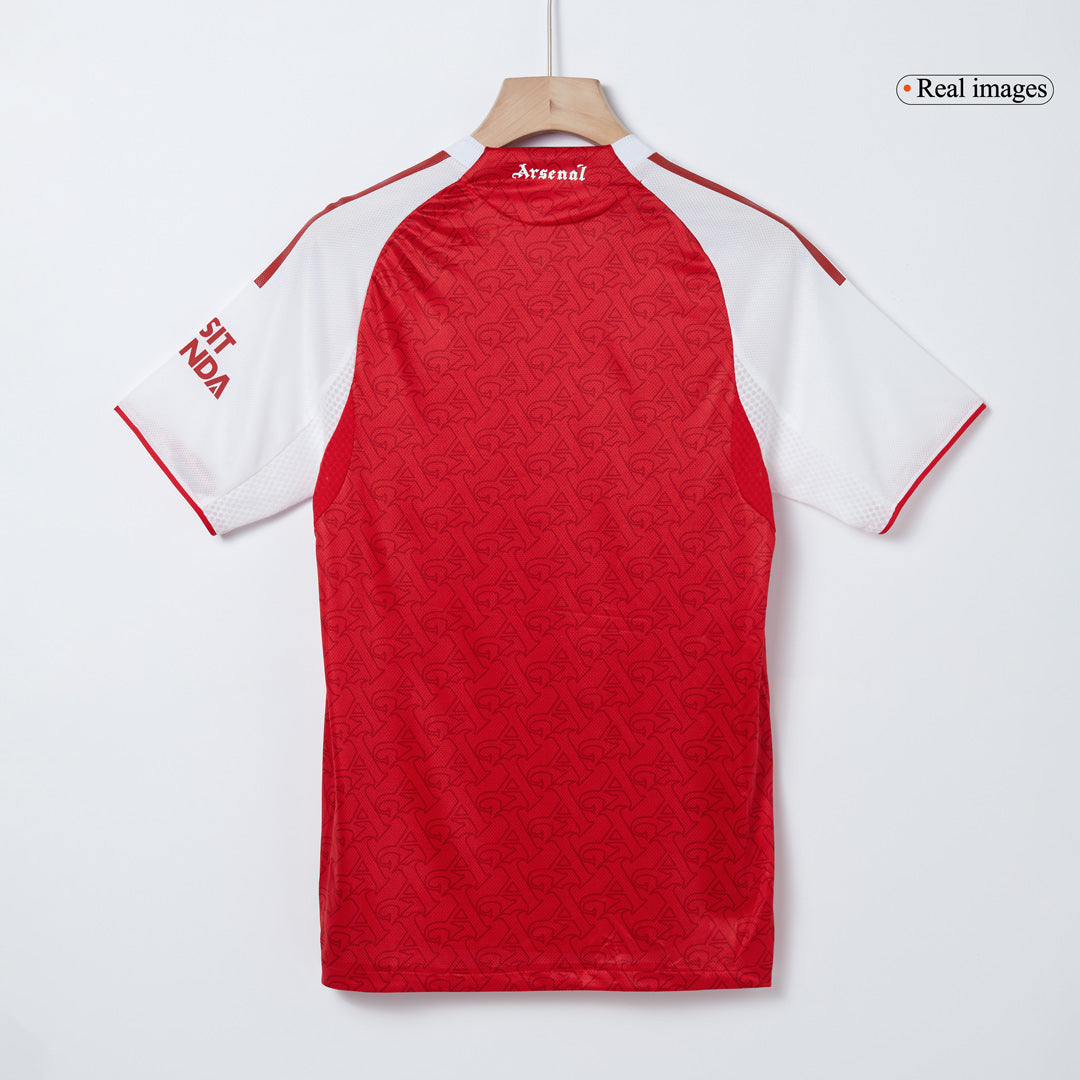 Camiseta Auténtica Saliba #2 Arsenal 2025/26 Primera Equipación - Versión Jugador - Vista 9