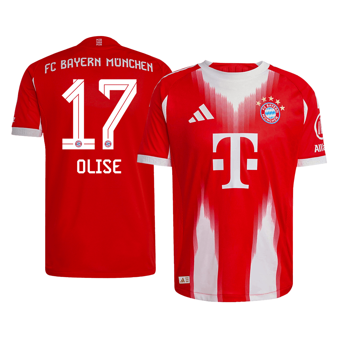 Camiseta Auténtica Olise #17 Bayern Munich 2025/26 Primera Equipación - Versión Jugador