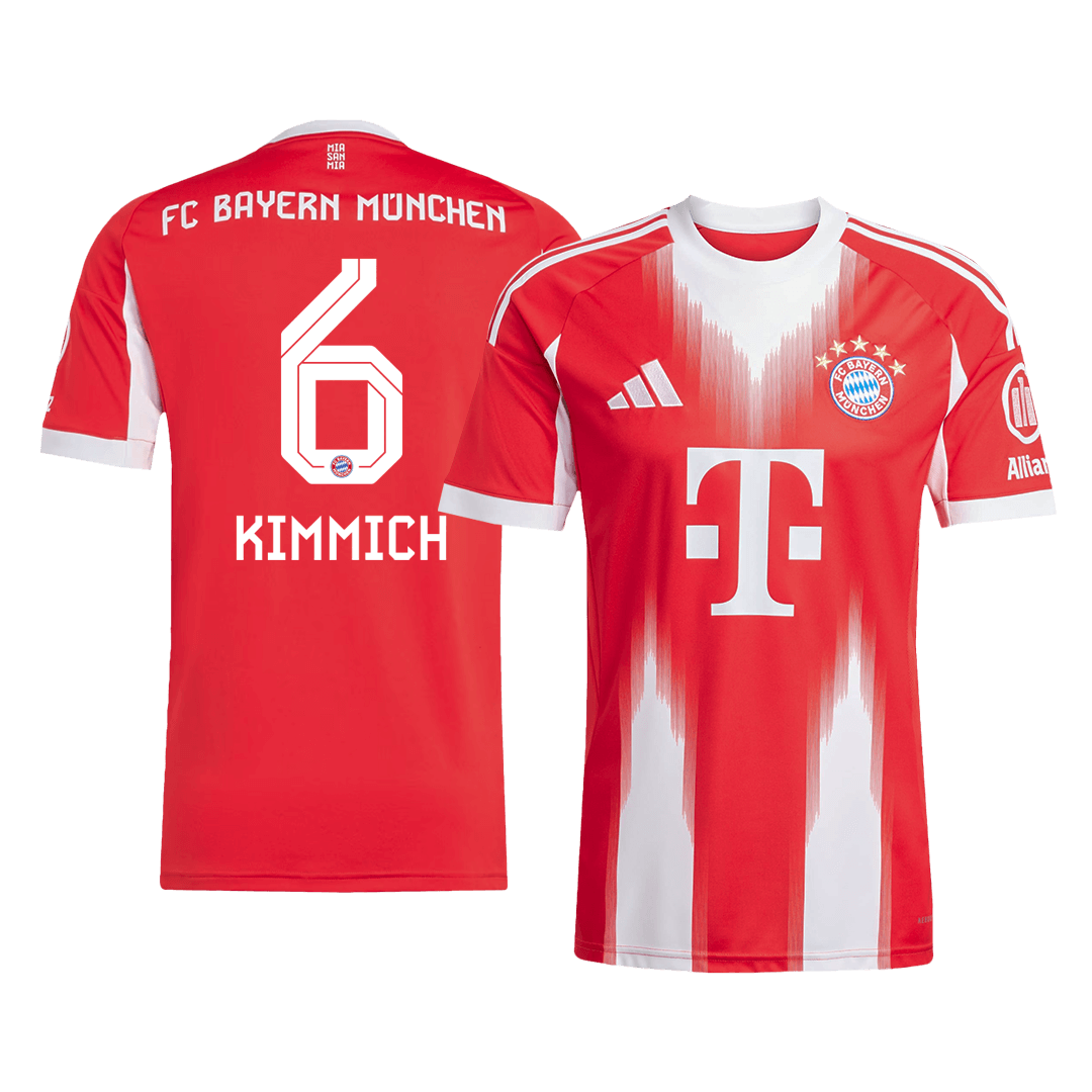 Camiseta Kimmich #6 Bayern Munich 2025/26 Primera Equipación - Versión Hincha (Calidad Premium)