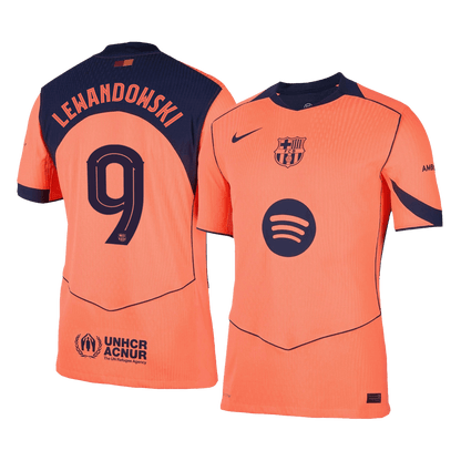 UCL Camiseta Auténtica Lewandowski #9 Barcelona 2025/26 Tercera Equipación - Versión Jugador