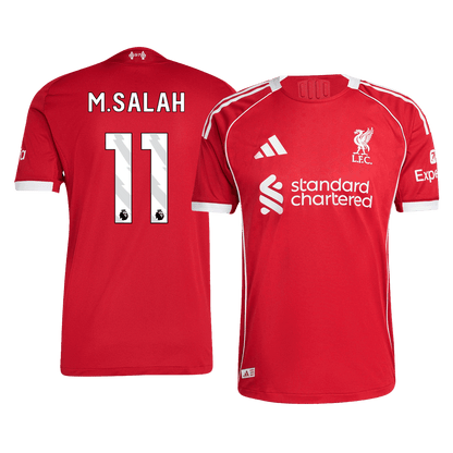 Camiseta Auténtica M. Salah #11 Liverpool 2025/26 Primera Equipación - Versión Jugador