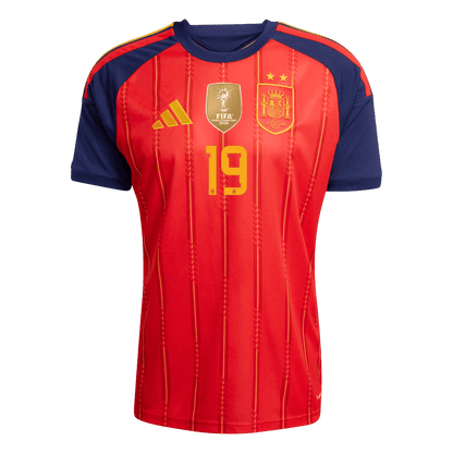Camiseta LAMINE YAMAL #19 Spain 2026 Primera Equipación Copa del Mundo - Versión Hincha