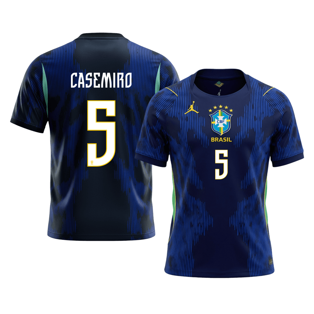 Camiseta Casemiro #5 Brasil 2026 Segunda Equipación Copa del Mundo - Versión Hincha