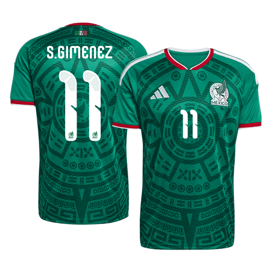 Camiseta S. Giménez #11 México 2026 Primera Equipación Copa del Mundo - Versión Hincha