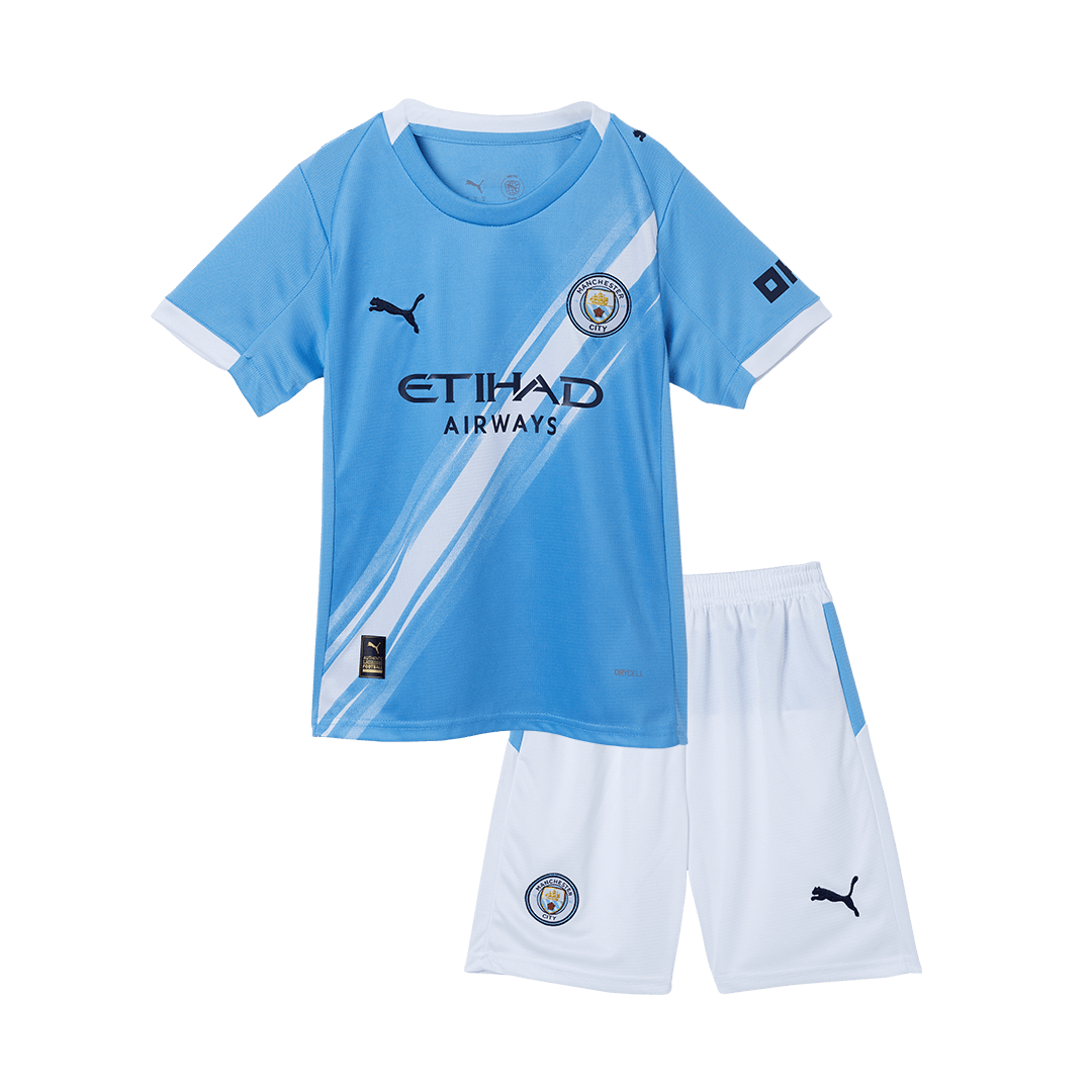 Miniconjunto Manchester City 2025/26 Local Niño (Camiseta + Pantalón Corto) - imagen 16