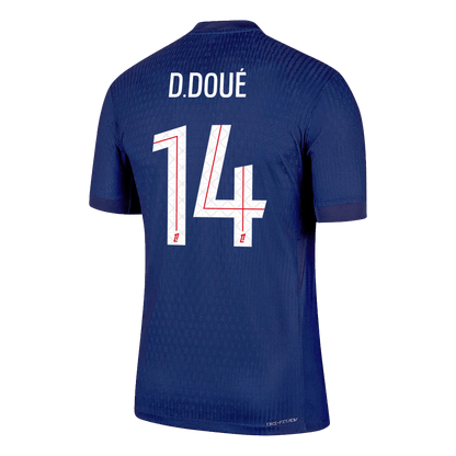 Camiseta Auténtica D. Doué #14 PSG 2025/26 Primera Equipación - Versión Jugador - Vista 8