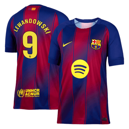 Camiseta Lewandowski #9 Barcelona 2025/26 Primera Equipación - Versión Hincha