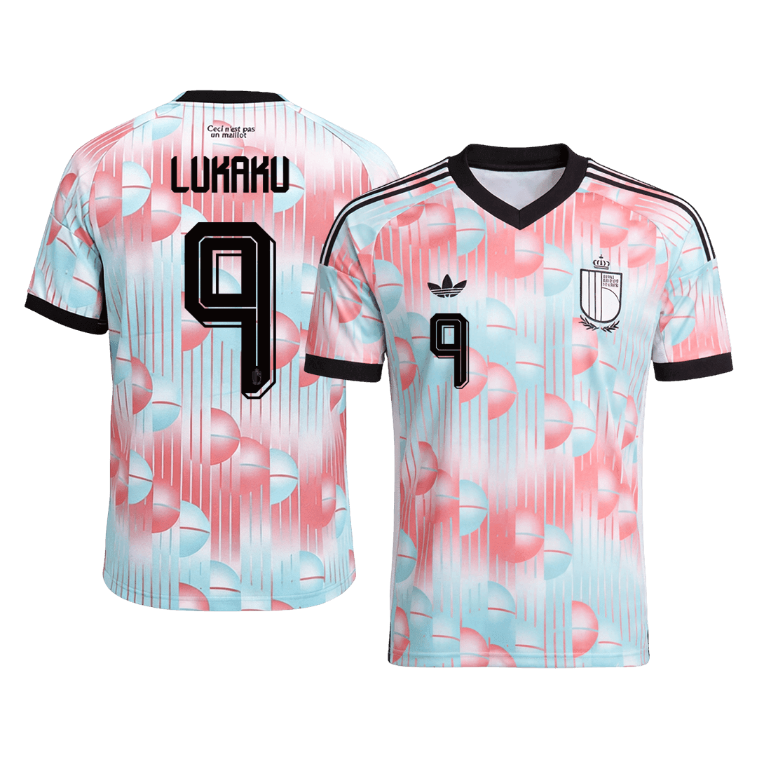 Camiseta Lukaku #9 Bélgica 2026 Segunda Equipación Copa del Mundo - Versión Hincha