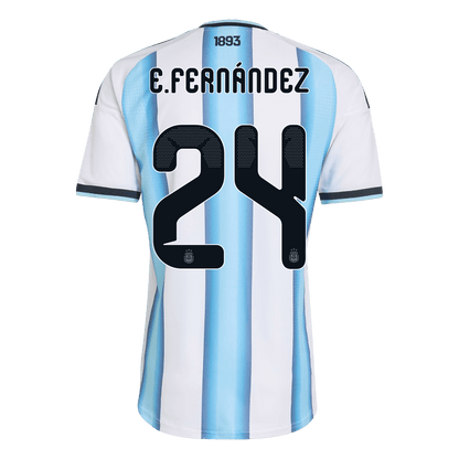 Camiseta Auténtica E. Fernández #24 Argentina 2026 Primera Equipación Copa del Mundo - Versión Jugador - Vista 2