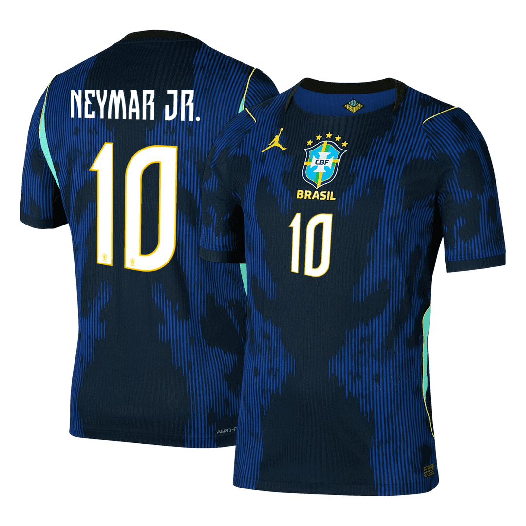 Camiseta Auténtica Neymar Jr. #10 Brasil 2026 Segunda Equipación Copa del Mundo - Versión Jugador
