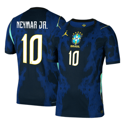 Camiseta Auténtica Neymar Jr. #10 Brasil 2026 Segunda Equipación Copa del Mundo - Versión Jugador