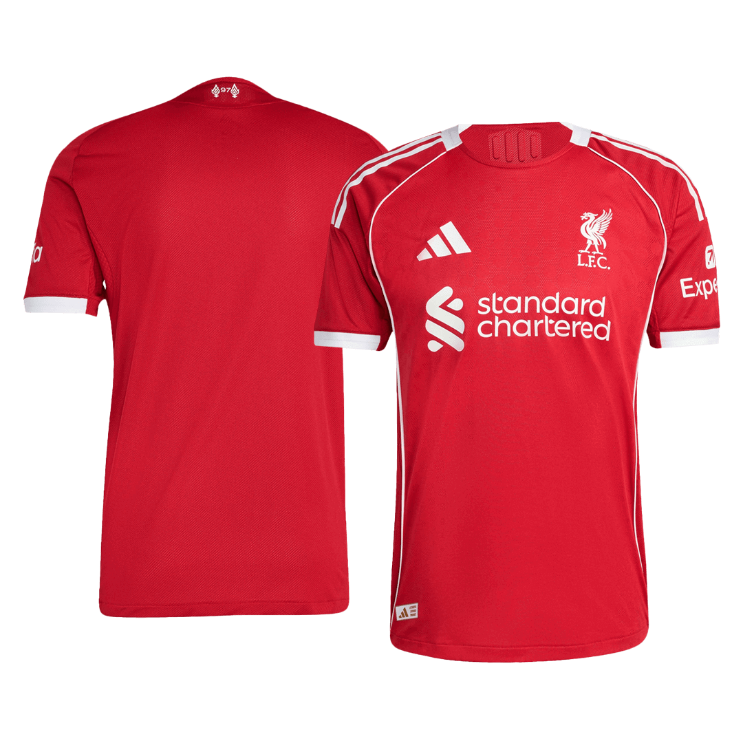 Camiseta Auténtica Liverpool 2025/26 Primera Equipación - Versión Jugador