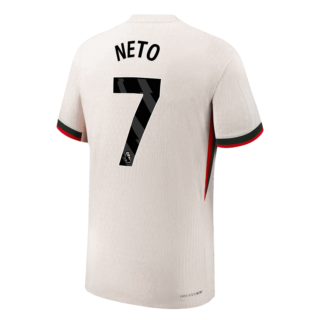 Camiseta Auténtica Neto #7 Chelsea 2025/26 Segunda Equipación - Versión Jugador - Vista 8