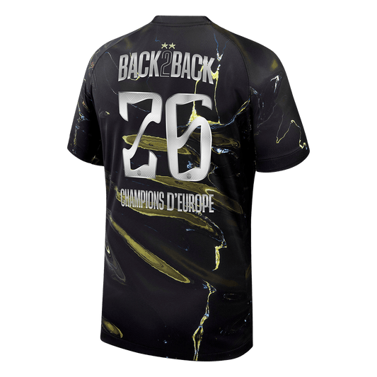 Camiseta Champions of Europe #26 PSG 2025/26 - Versión Hincha