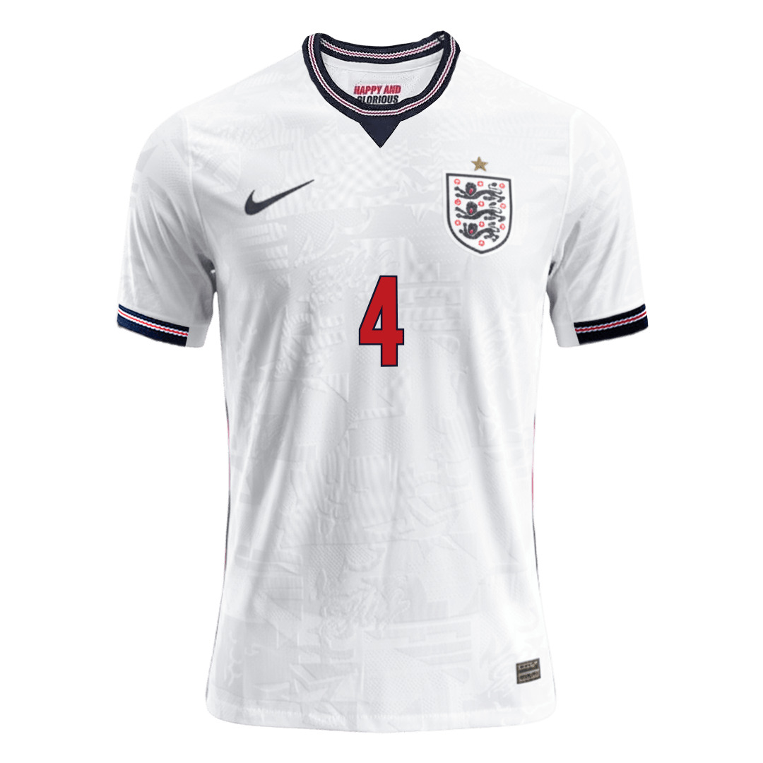 Camiseta Auténtica Rice #4 Inglaterra 2026 Primera Equipación Copa del Mundo - Versión Jugador - Vista 7