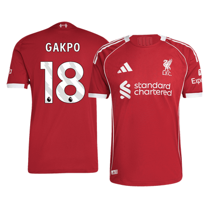 Camiseta Auténtica Gakpo #18 Liverpool 2025/26 Primera Equipación - Versión Jugador
