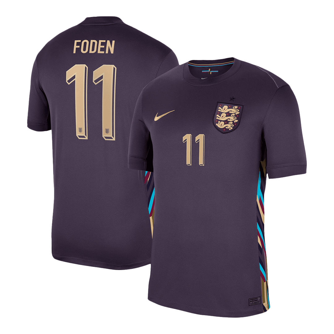 Camiseta Foden #11 Inglaterra Euro 2024 Segunda Equipación Visitante Hombre - Versión Hincha