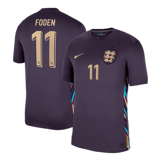 Camiseta Foden #11 Inglaterra Euro 2024 Segunda Equipación Visitante Hombre - Versión Hincha