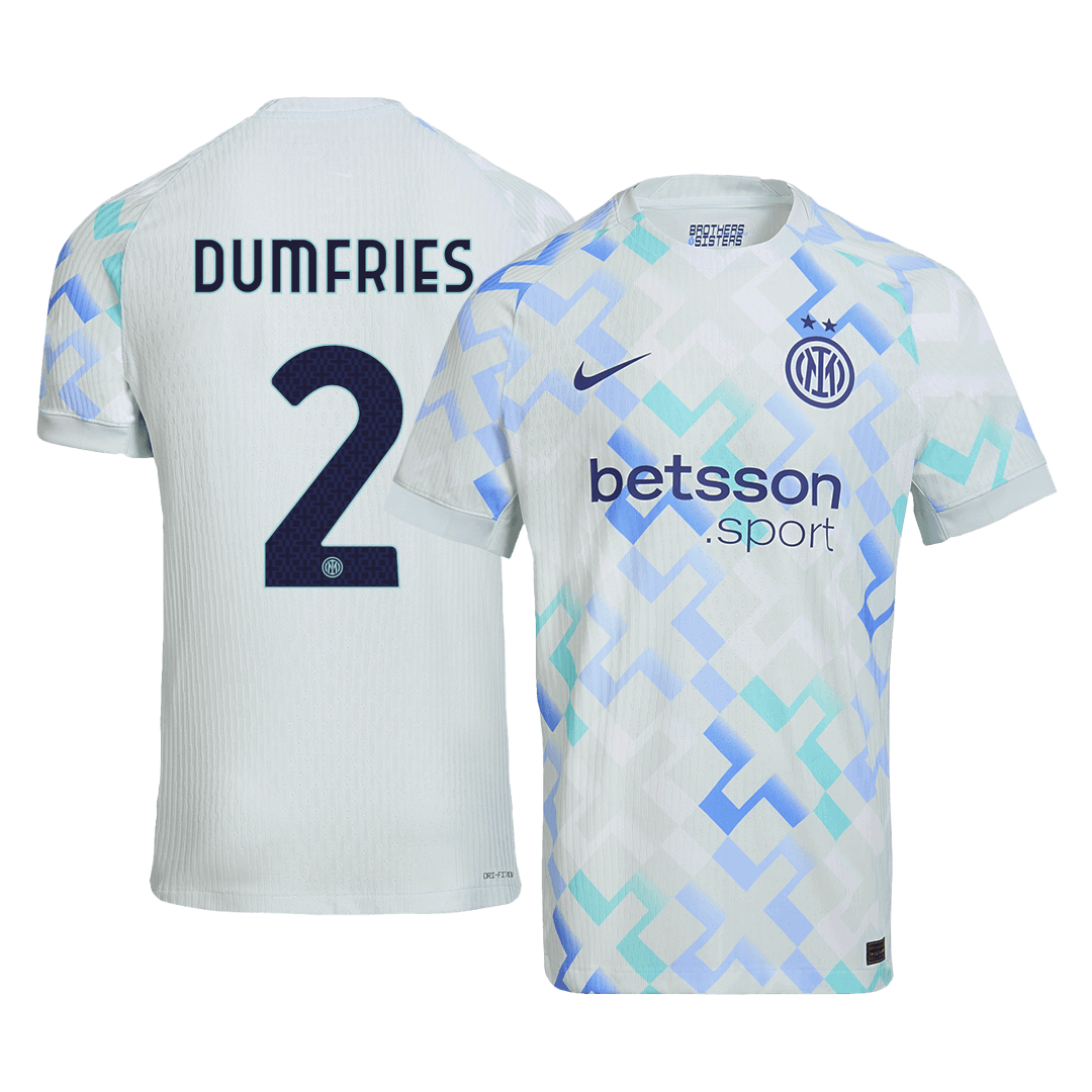 Camiseta Auténtica Dumfries #2 Inter Milan 2025/26 Segunda Equipación - Versión Jugador