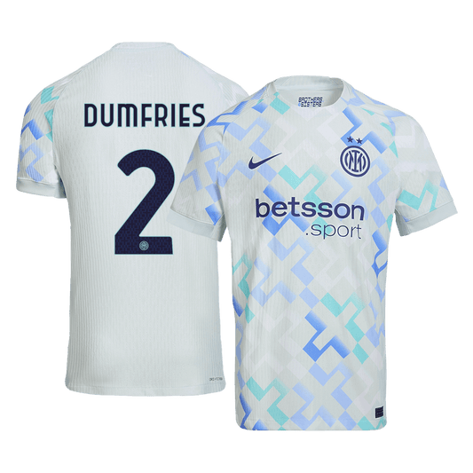 Camiseta Auténtica Dumfries #2 Inter Milan 2025/26 Segunda Equipación - Versión Jugador