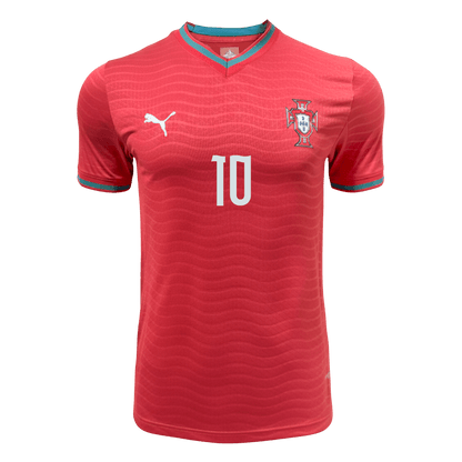Camiseta Auténtica Bernardo #10 Portugal 2026 Primera Equipación Copa del Mundo - Versión Jugador - Vista 8