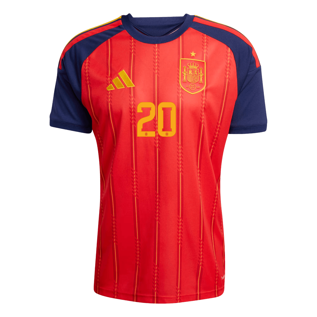 Camiseta Pedri #20 España 2026 Primera Equipación Copa del Mundo - Versión Hincha (Calidad Premium)