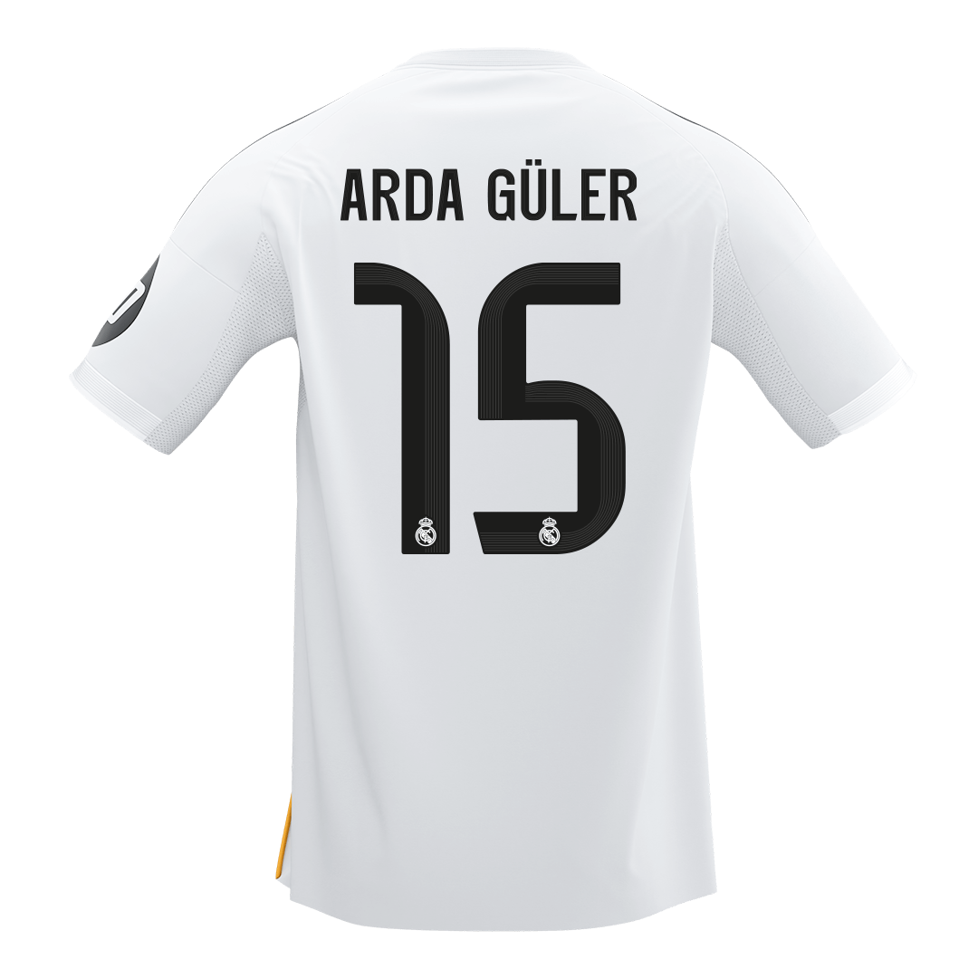 Camiseta Arda Güler #15 Real Madrid 2025/26 Primera Equipación - Versión Hincha - Vista 8