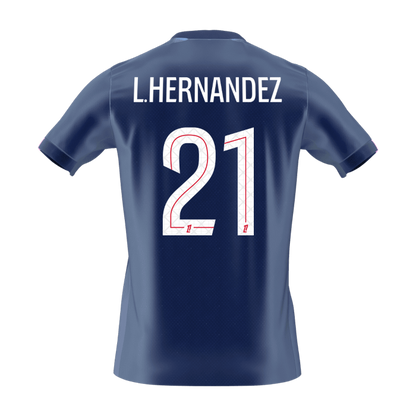 Camiseta L. Hernandez #21 PSG 2025/26 Primera Equipación - Versión Hincha (Calidad Premium) - Vista 7