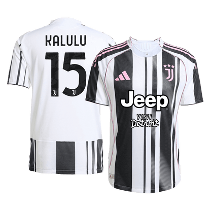 Camiseta Auténtica Kalulu #15 Juventus 2025/26 Primera Equipación - Versión Jugador
